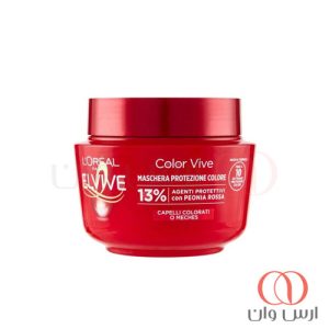 ماسک-مو-لورآل-قرمز-برای-موهای-رنگ-شده-مدل-Color-Vive-حجم-310-میلی-لیتر