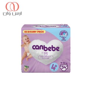 پوشک-چسبی-جان-ببه-مدل-فست-دراینس-سایز-4-پلاس-بسته-34-عددی