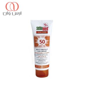 کرم-ضد-آفتاب-بی-رنگ-سبامد-مناسب-پوست-حساس-SPF501