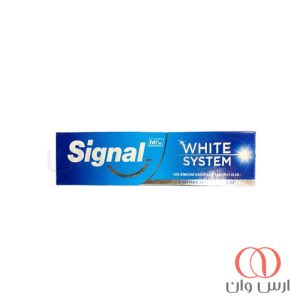 خمیر-دندان-سفید-کننده-سیگنال-مدل-White-System-حجم-75-میل