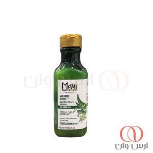 شامپو-حجم-دهنده-مو-بامبو-مائویی-مدلBamboo-Fibers&aloe-vera-حجم-385-میل-لیتر