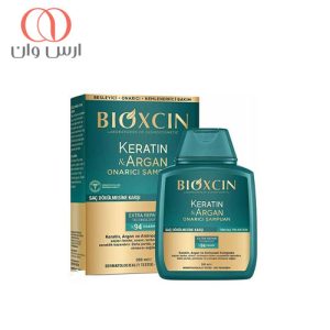 شامپو-ضد-ریزش-و-ترمیم-کننده-بیوکسین-حاوی-کراتین-و-آرگان-300-میل