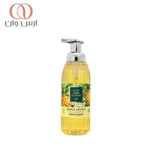 فوم-دستشویی-ارگانیک-ایوب-صبری-با-رایحه-آناناس-هاوایی-500-میل