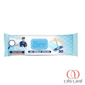 دستمال مرطوب تی کشی انواع سطوح مستر اکسی تعداد 50 عددی