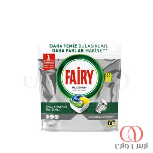 قرص ماشین ظرفشویی فیری platinum بسته 33 عددی