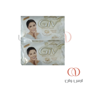 صابون جیو Giv مدل Smooth Touch حاوی روغن سویا و شی باتر ۱۴۰ گرم