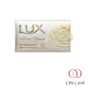 صابون لوکس Lux مدل Velvet Touch با رایحه گل یاس و روغن بادام 3 عددی 80 گرم