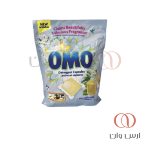 قرص ماشین لباسشویی اومو OMO رایحه شکوفه بهاری بسته 42 عددی