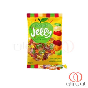 آبنبات چند میوه ژله ای مدل Jelly روشن 1 کیلو گرم