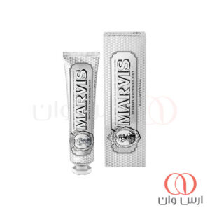 خمیر دندان سفید کننده مارویس مدل Smokers Whitening Mint مخصوص سیگاری‌ها 85 میل