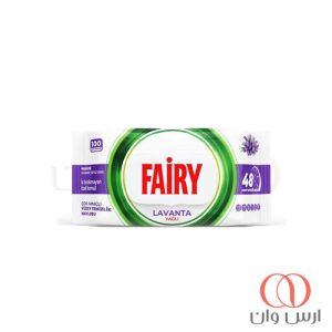 دستمال سطوح چند منظوره فیری رایحه لوندر بسته 100 عددی