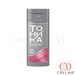 شامپو رنگ مو تونیکا شماره 8.53 رنگ صورتی ملایم 150 میل