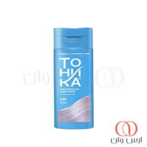 شامپو رنگ مو تونیکا شماره 9.01 رنگ دودی بنفش 150 میل
