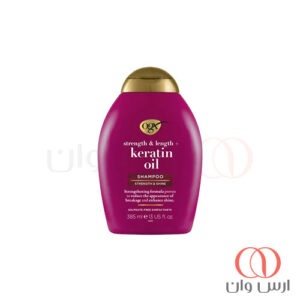 شامپو کراتین او جی ایکس ضد شکنندگی بدون سولفات 385 میل
